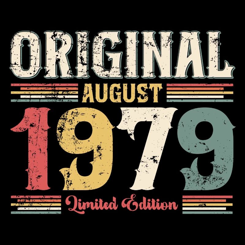 45th Birthday Original August 1979 Year 1979