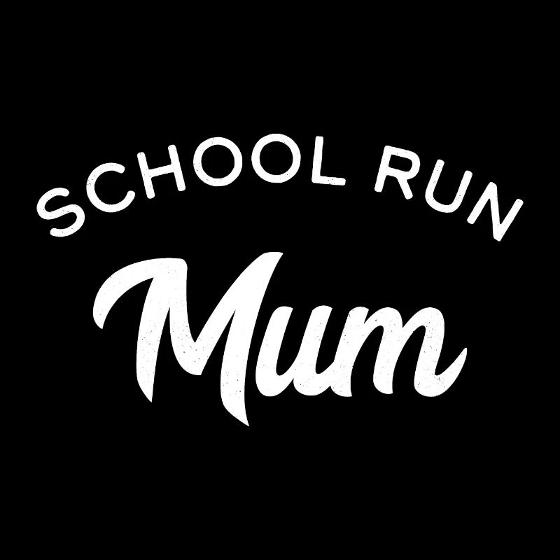 Maman de course à l’école