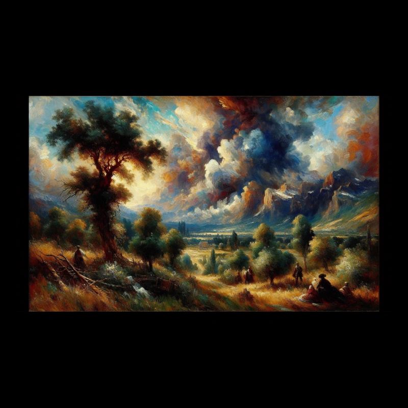 "Fiery Serenity: A Dynamic Encounter of Light and