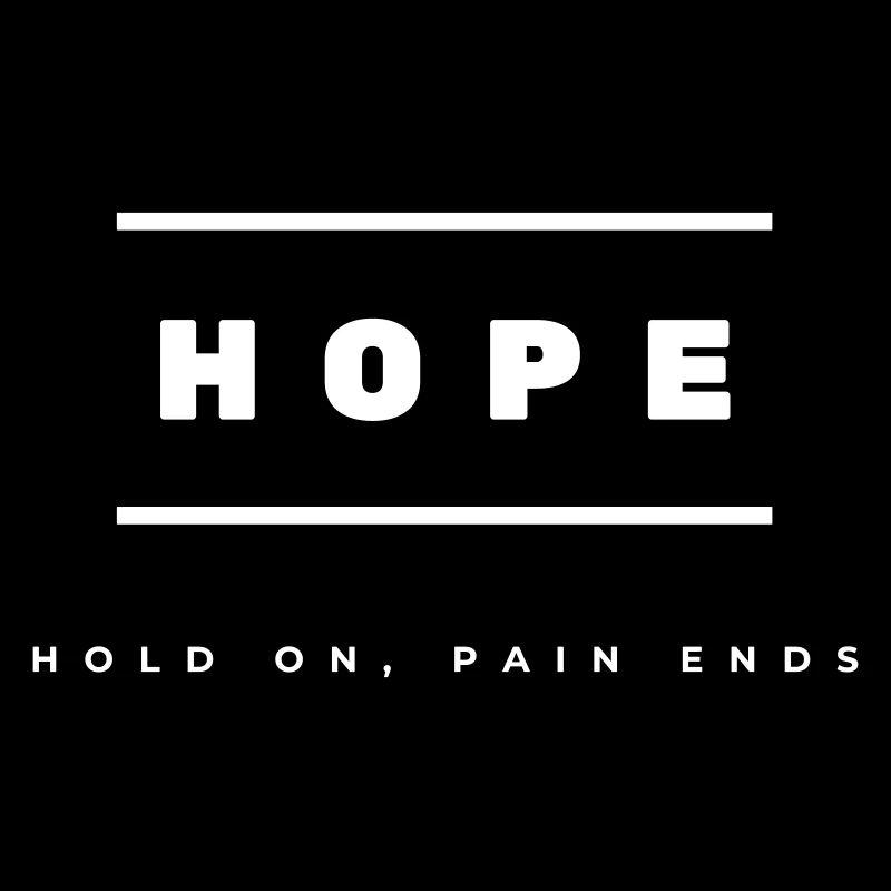 HOPE - Hold On Pain Ends (simple logo)