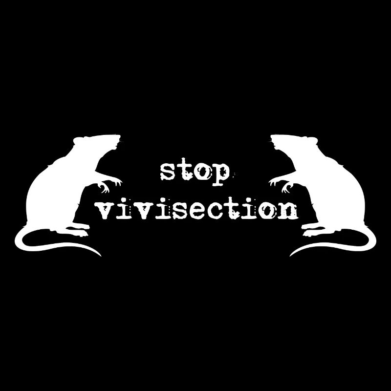 stop vivisection (white print)