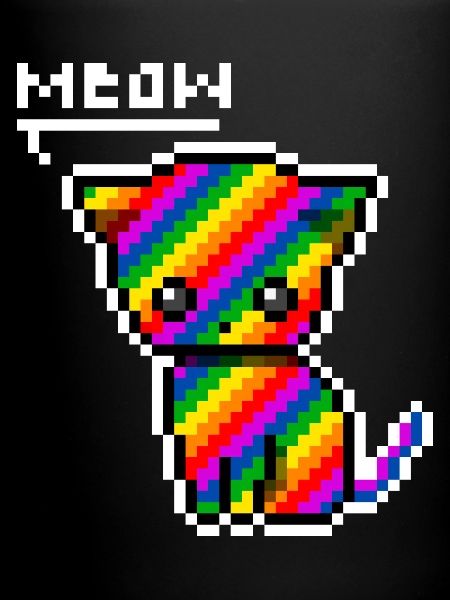 Chaton arc-en-ciel