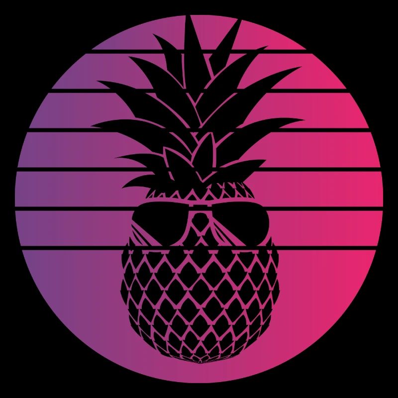Pineapple Retro Style Vintage