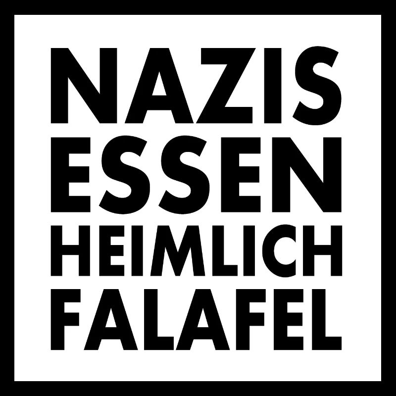nazis essen heimlich falafel