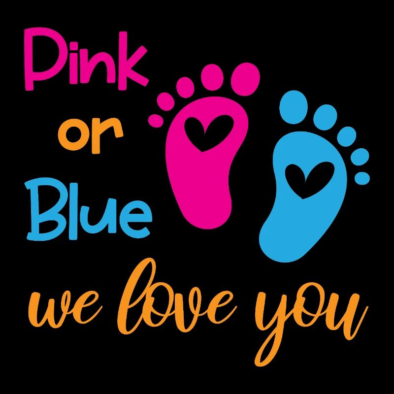 Rosa oder Blau, wir lieben dich Geschlecht Offenbarung Junge Mädchen