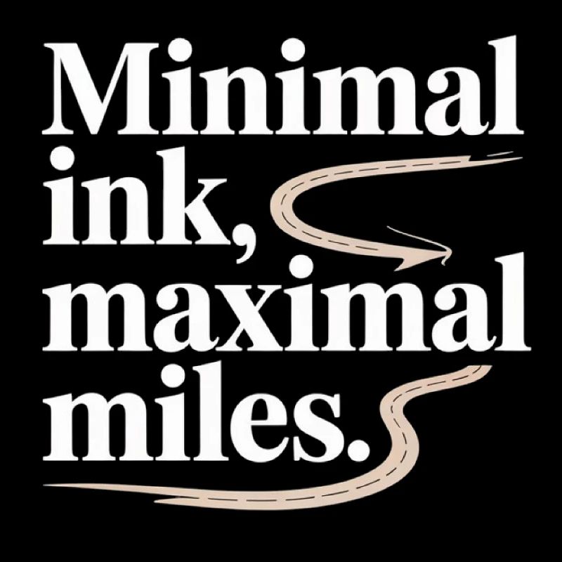 Minimal Ink Maximal Miles GIS Road Map