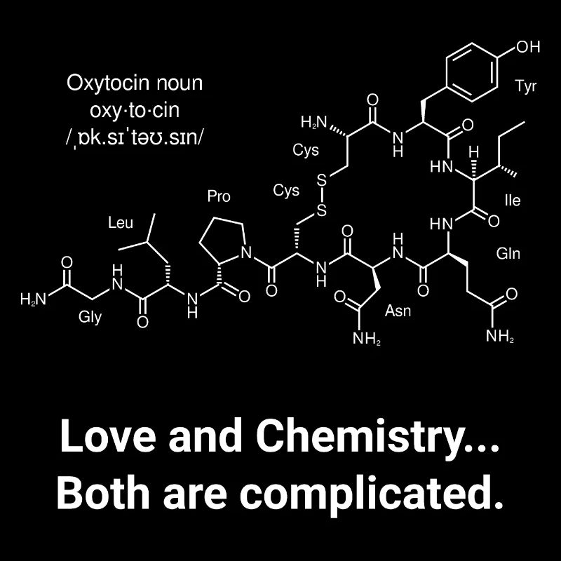 Chimie des ocytocines Amour compliqué de la structure
