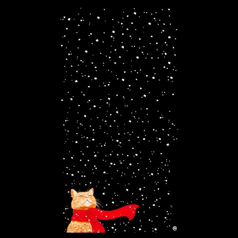 Schneekatze getigert (lang)