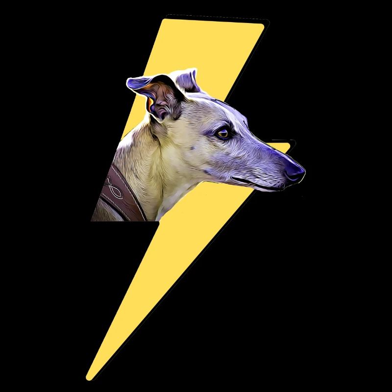 Windhund und Blitz
