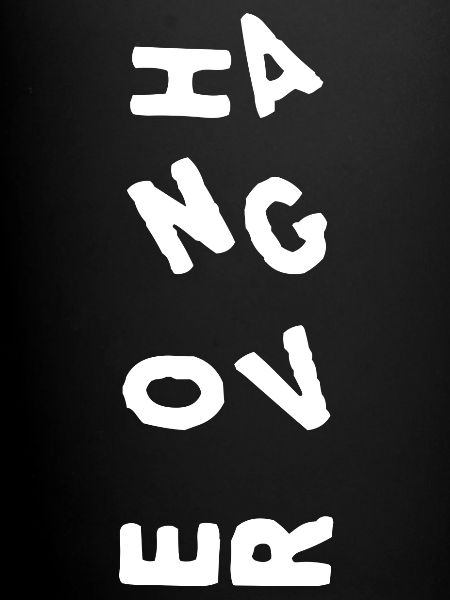 Lettrage HANGOVER - blanc