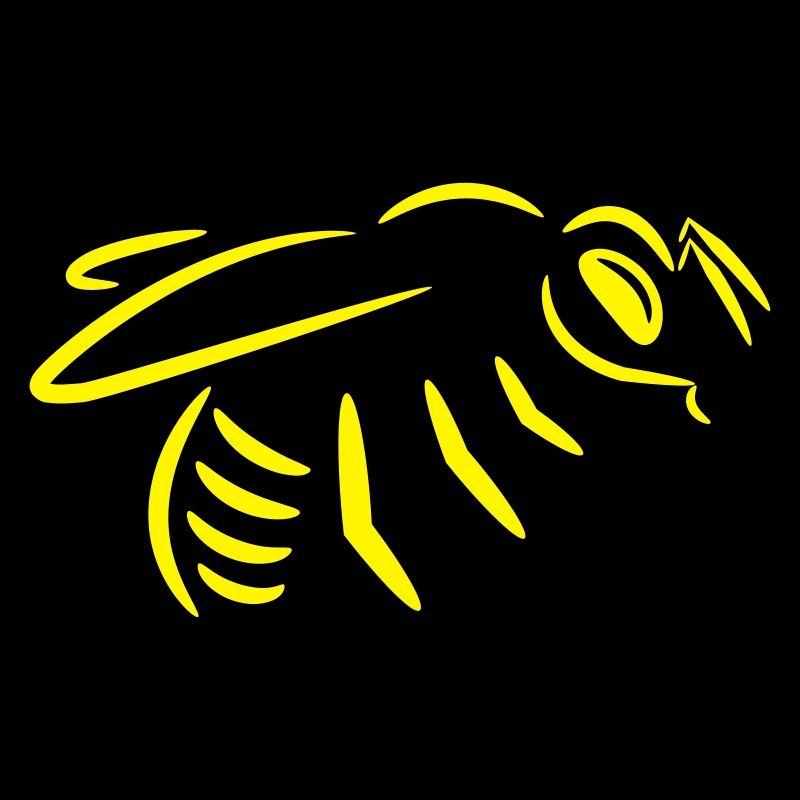 Bee in yellow (drawing)