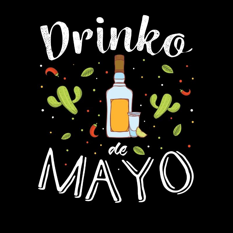 Drinko de mayo design with tequila illustration