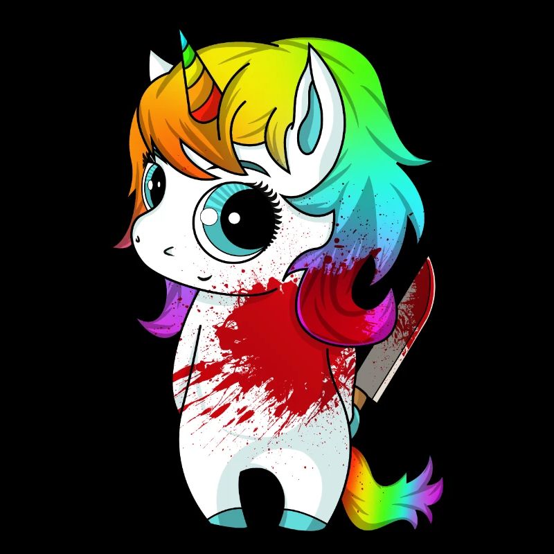 Niedliches aber Psycho Killer Einhorn