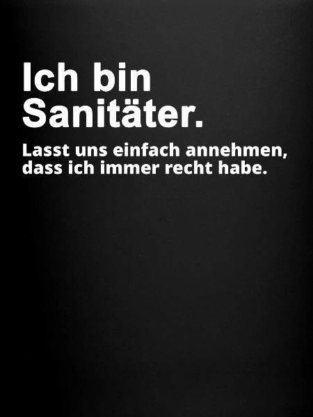 Sanitäter Spruch Geschenk