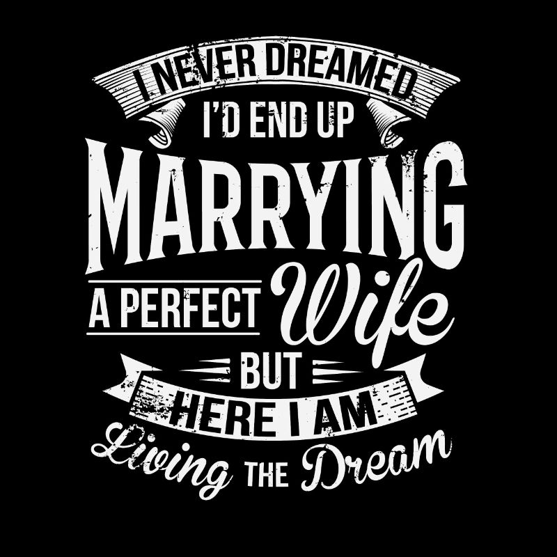 Ehemann Wifey dummer Ehemann Hochzeitstag