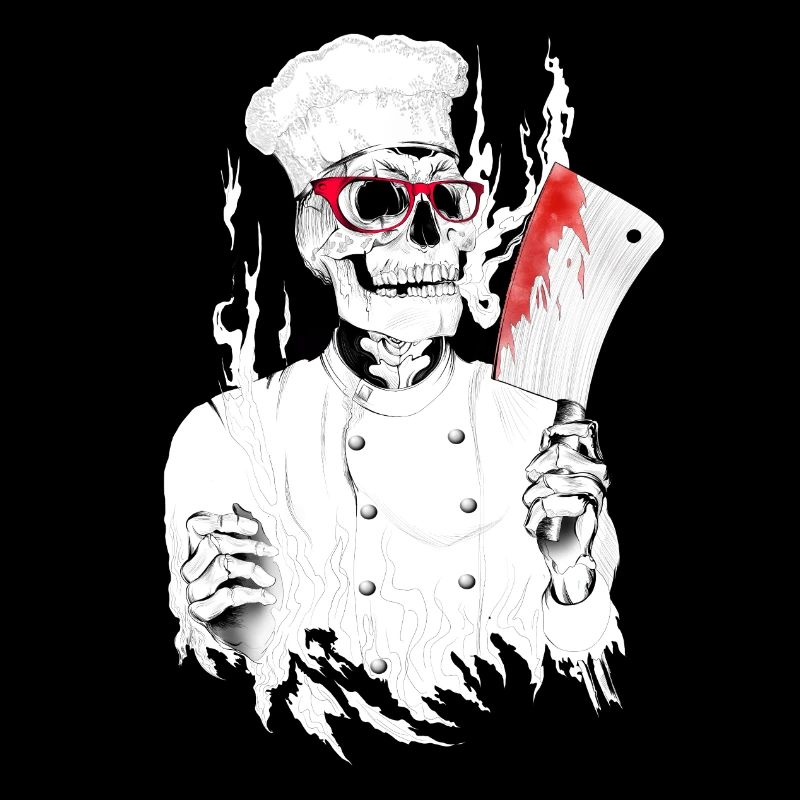 Killer chef with red glasses killer chef