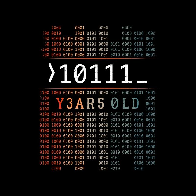 10111 ANS CODE BINAIRE CADEAU DE 19ÈME ANNIVERSAIRE