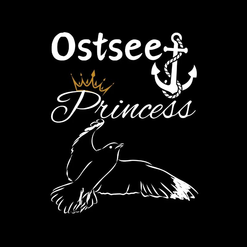 Princesse de la mer Baltique-Ancre de princesse de la mer Baltique et mouette