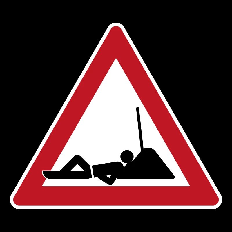 Pause construction sign