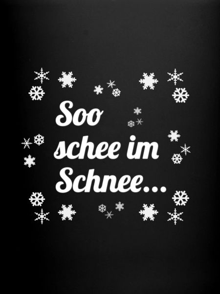So schee im Schnee...