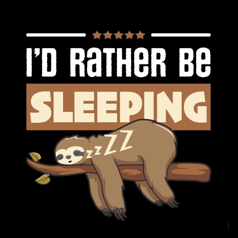 I'D RATHER BE SLEEPING FUNNY SLEEPING GIFT