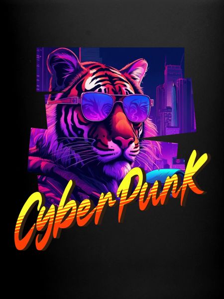 Cyberpunk Tiger