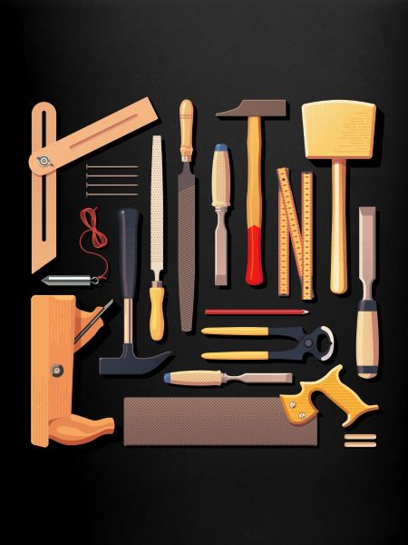 Knolling Layout - Charpentier