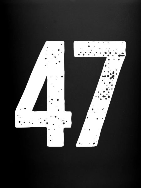 47 Numéros Blanc