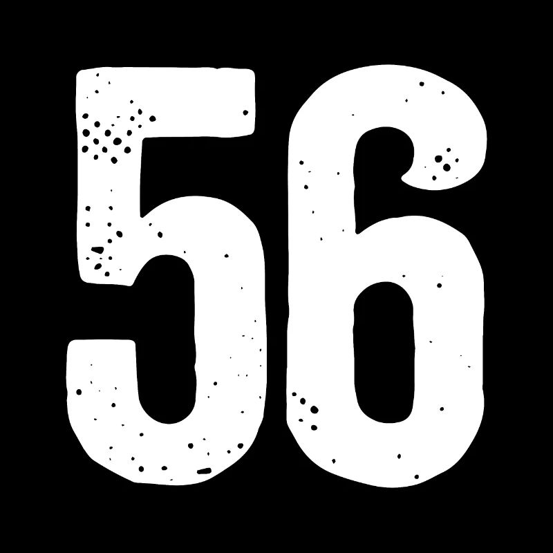 56 Numéros Blanc