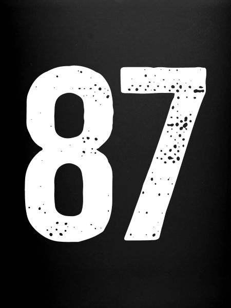 87 Numéros Blanc