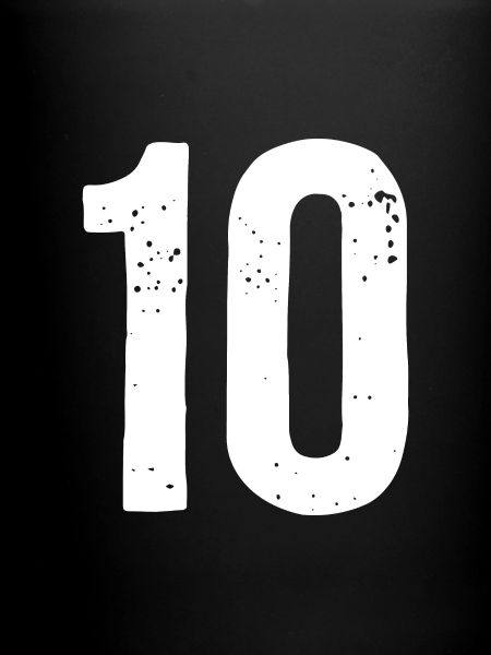 10 Numéros Blanc