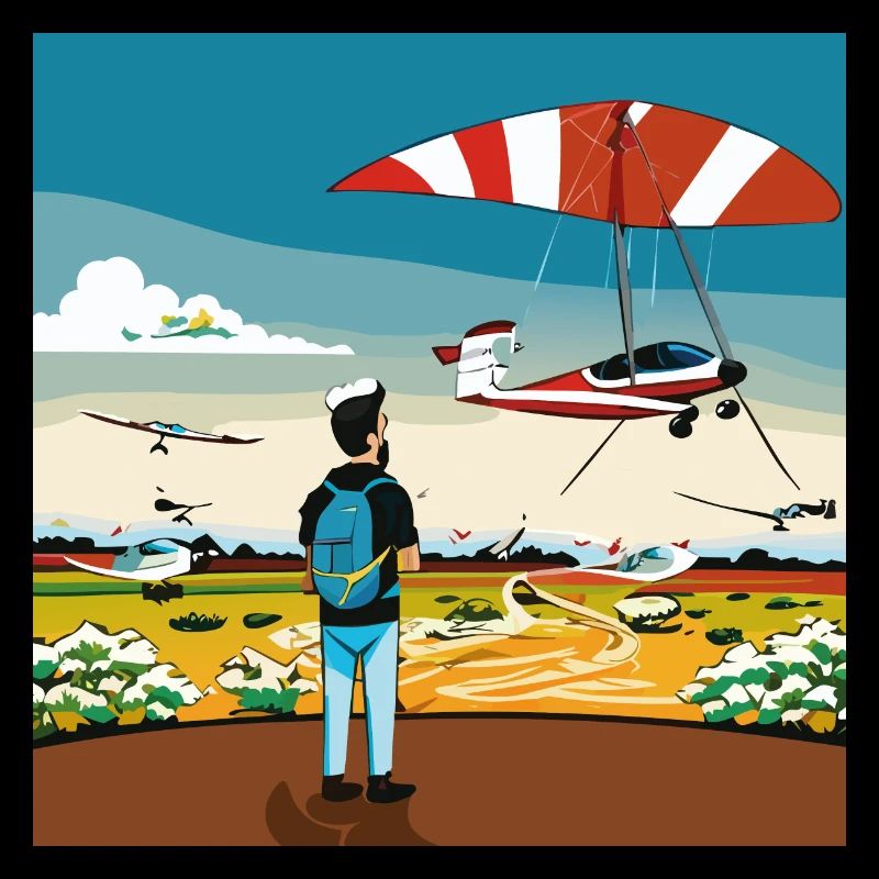 GuyWatchingPlanesDrei