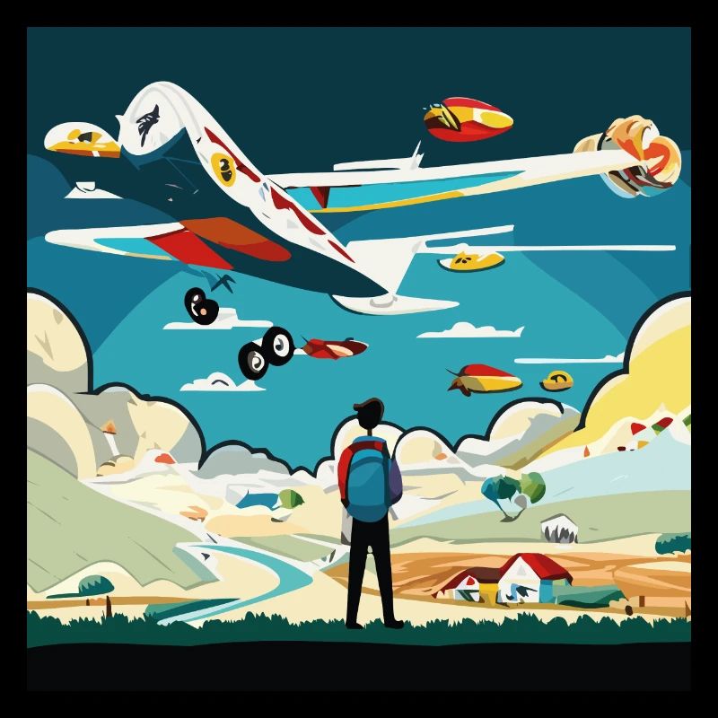 GuyWatchingPlanesOne