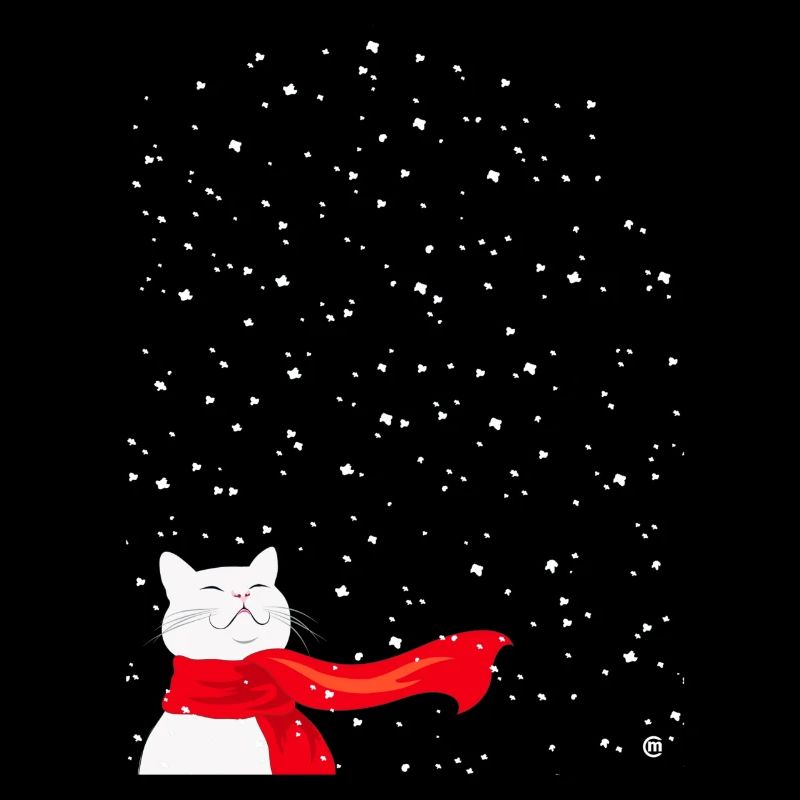 Schneekatze weiß