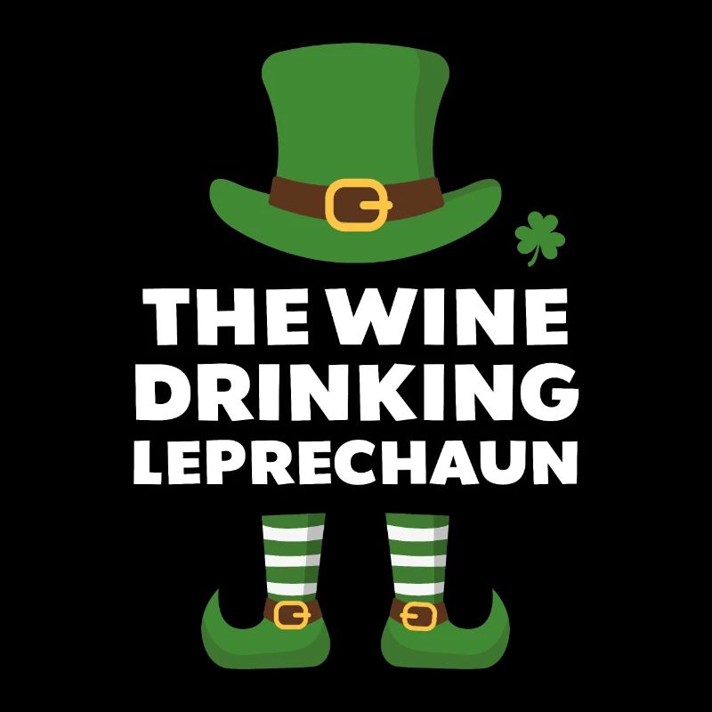 Le lutin buvant du vin