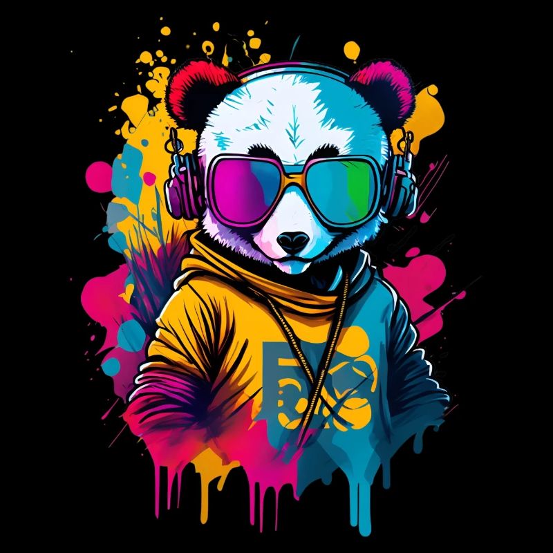 Le panda coloré