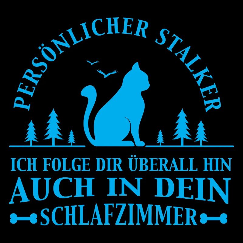 Katzen Tshirt Stalker