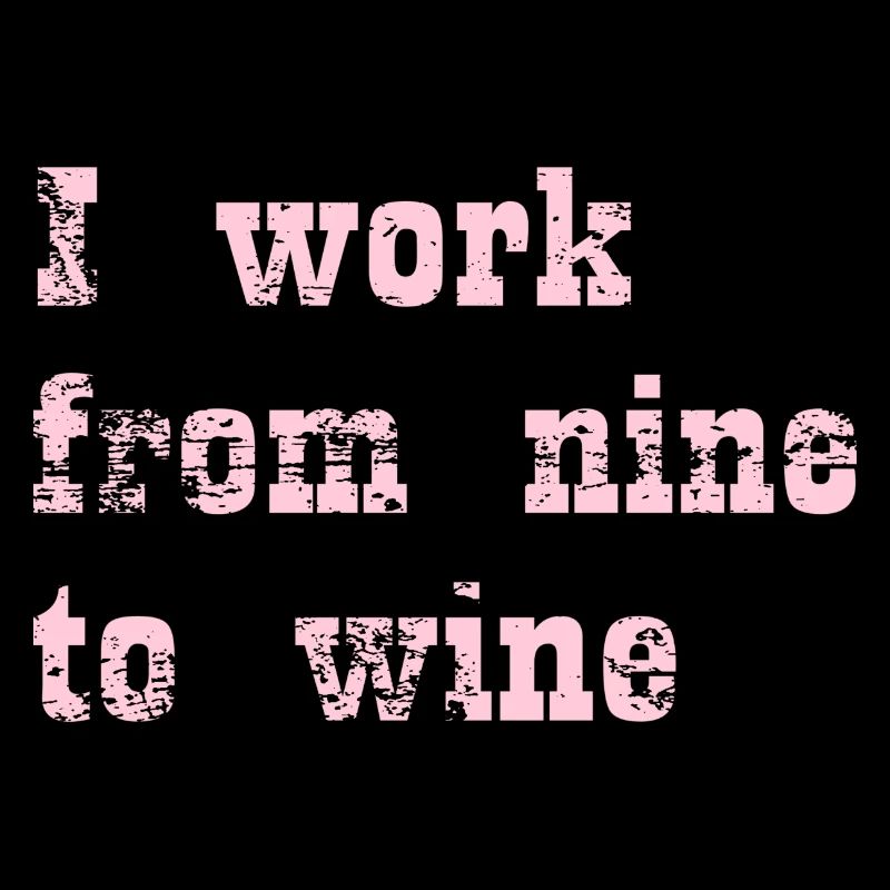 Je travaille de neuf à vin