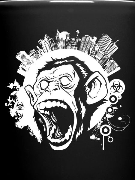 Singe blanc urbain