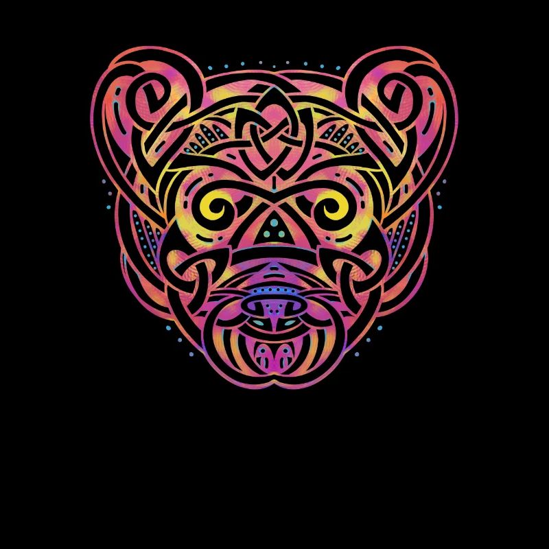 Psychedelic Panda - Spiritual Grizzly Bear Gift
