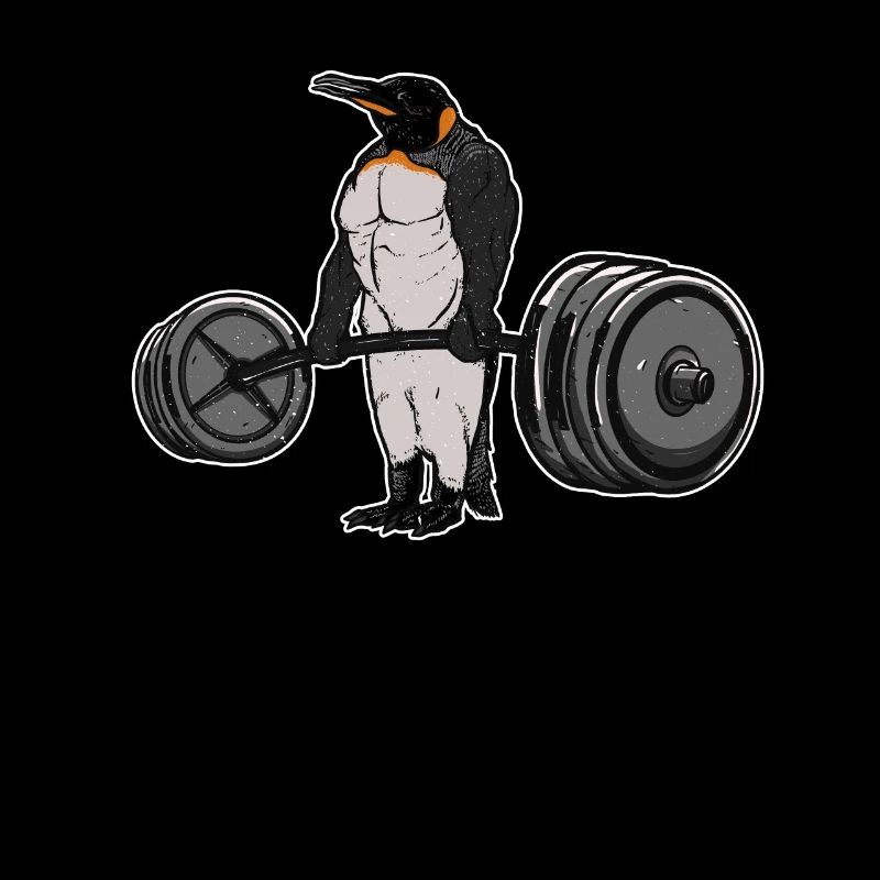 Deadlift Penguin - Funny Gym Bird Bodybuilder Gift