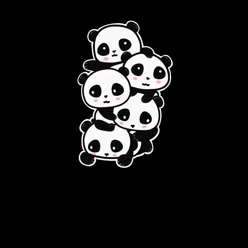 Panda Pile - Pandas mignonnes et magiques Kawaii Bears