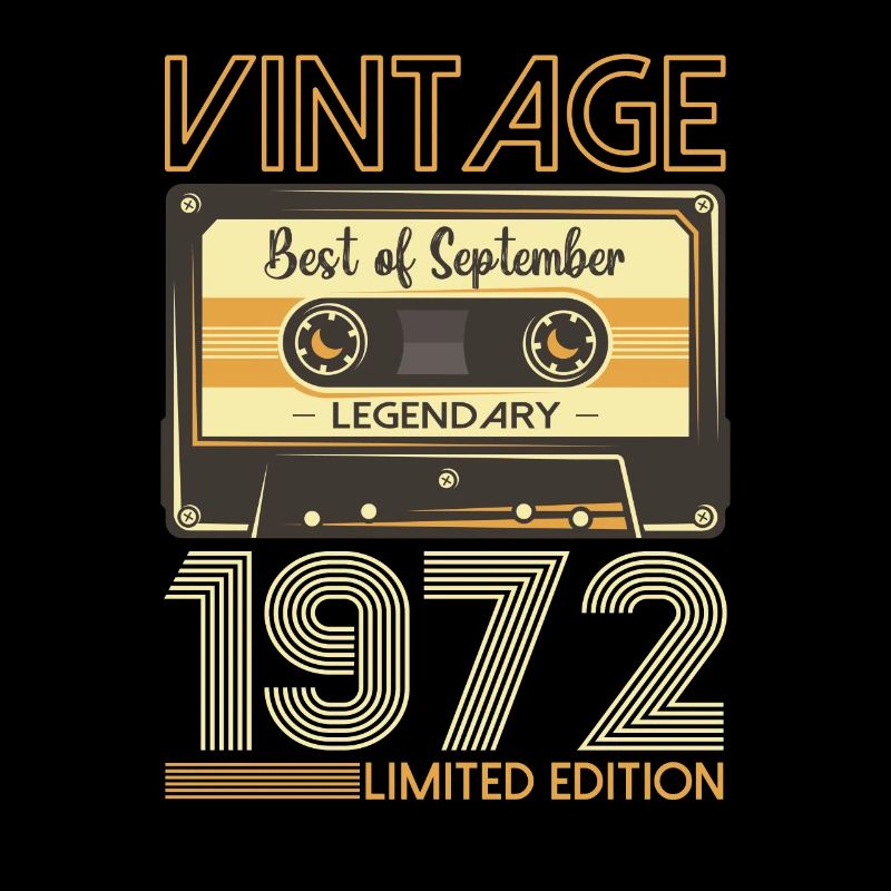51e anniversaire septembre millésime 1972 cassette