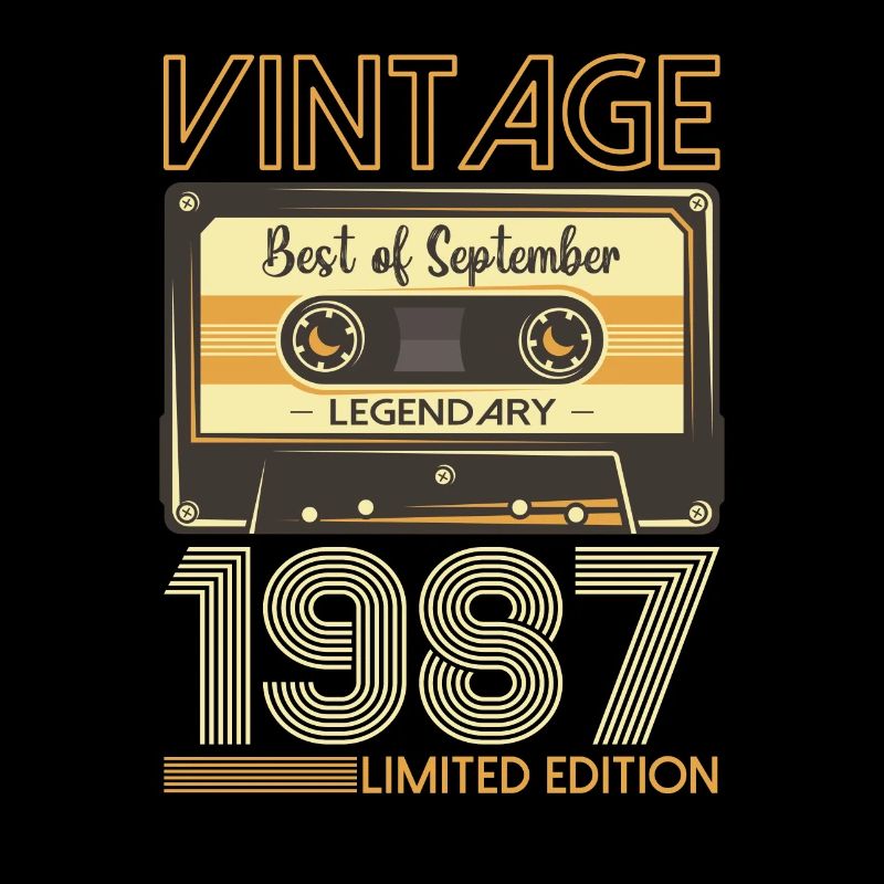 36e anniversaire septembre millésime 1987 cassette
