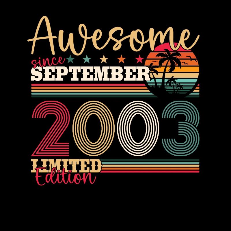 20th Birthday September Vintage 2003 Awesome