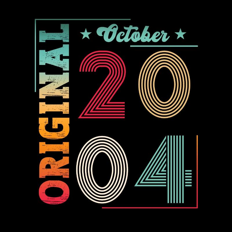 19e anniversaire Original Octobre Année 2004