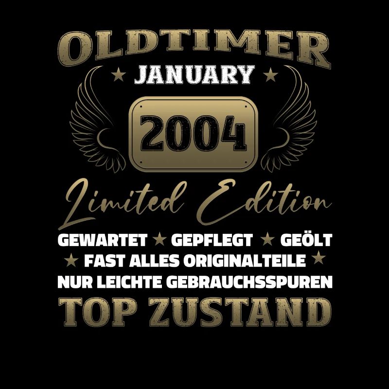 20. Geburtstag Oldtimer Januar Jahrgang 2004