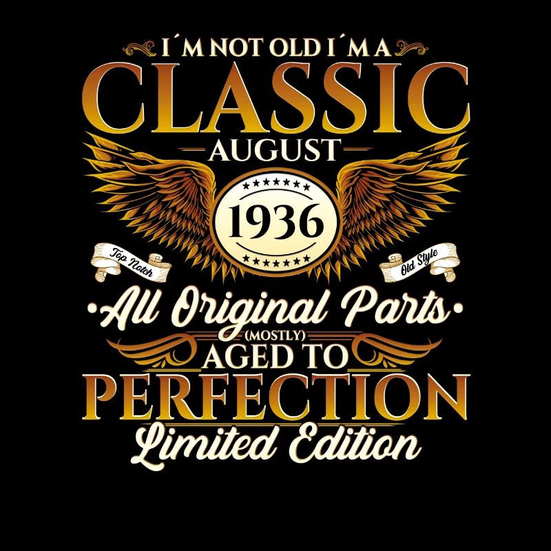 88e anniversaire Original août 1936 Né en 1936