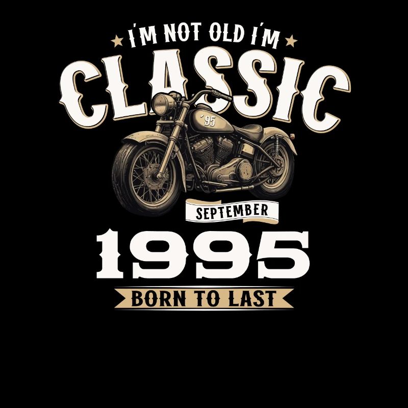 30. Geburtstag Vintage September 1995 Motorrad