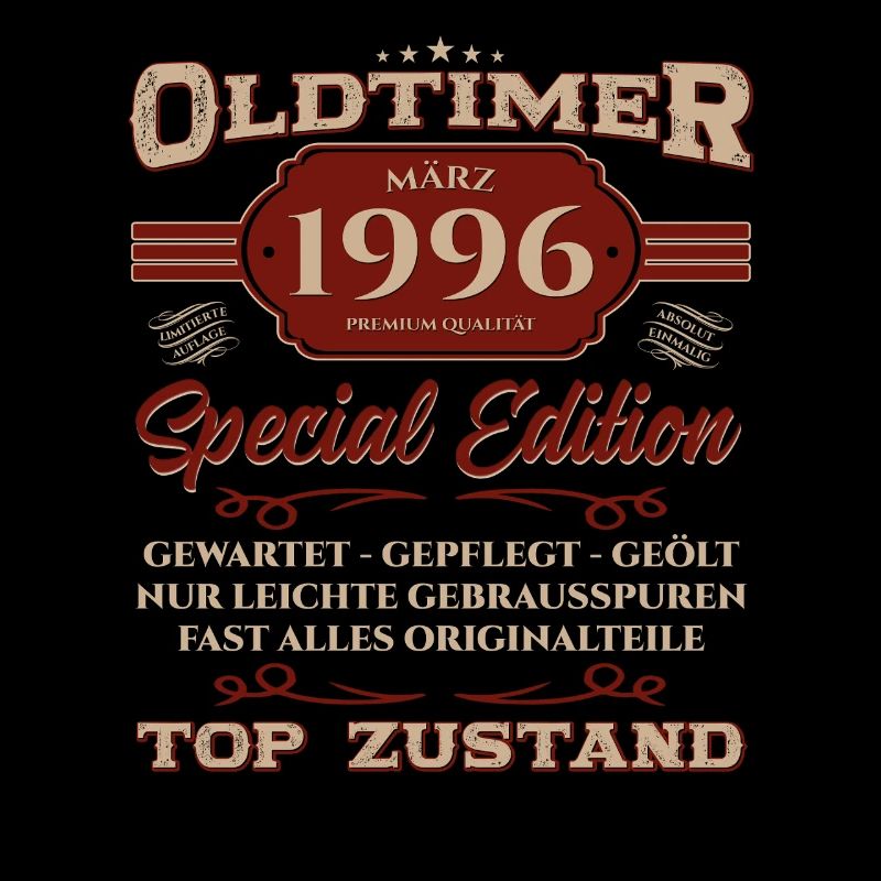 29. Geburtstag Oldtimer März 1996 Jahrgang 96